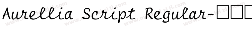Aurellia Script Regular字体转换